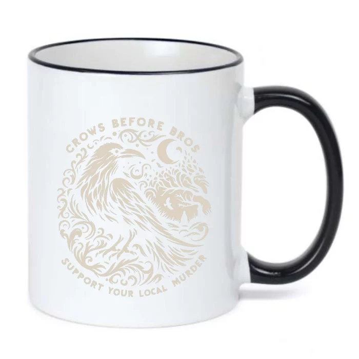 Support Your Local Murder Crows Before Bros Funny Black Color Changing Mug