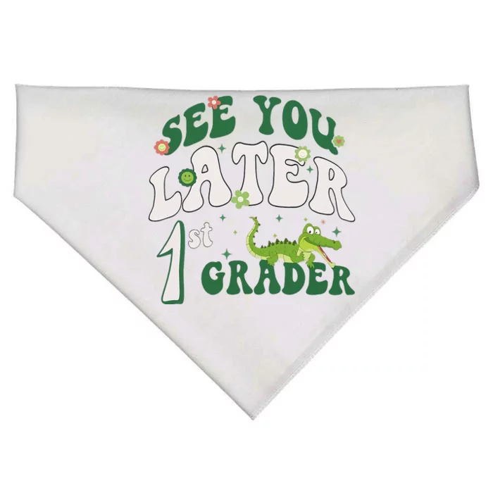 See You Later 1st Grader Teacher Happy Last Day Of School USA-Made Doggie Bandana