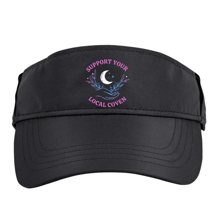 Support Your Local Coven Witches Halloween Witch Adult Drive Performance Visor