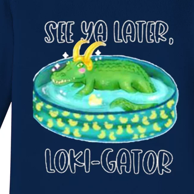 See Ya Later LokiGator Baby Long Sleeve Bodysuit