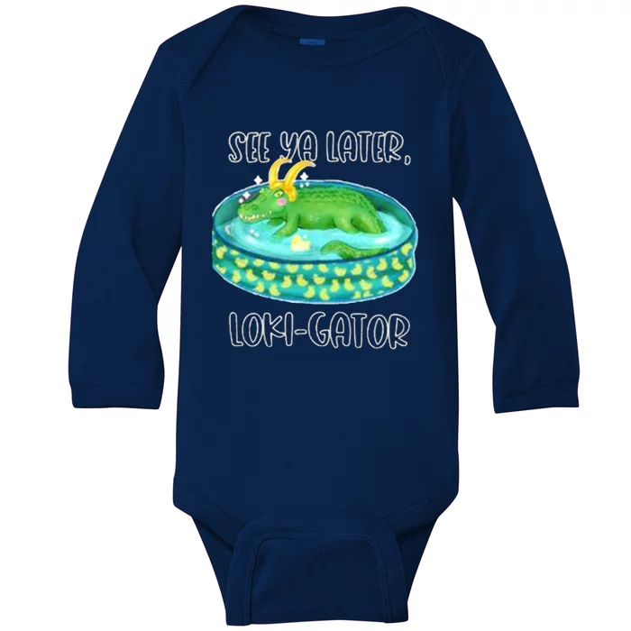 See Ya Later LokiGator Baby Long Sleeve Bodysuit