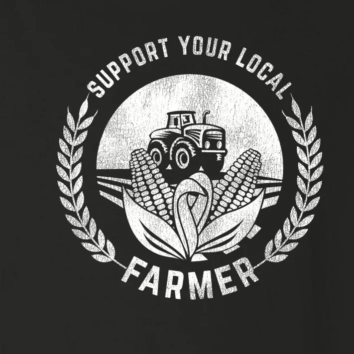 Support Your Local Farmer Gift Toddler Long Sleeve Shirt