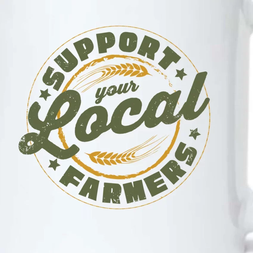 Support Your Local Farmers Great Gift Farming Rancher Farmer Great Gift Black Color Changing Mug