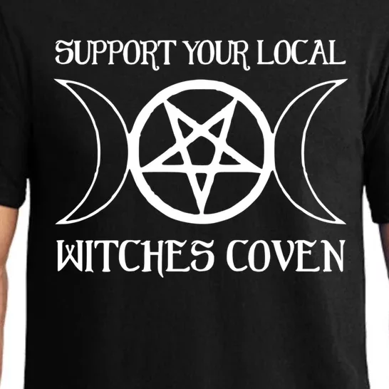 Support Your Local Witches Coven Witchcraft Funny Cute Gift Pajama Set