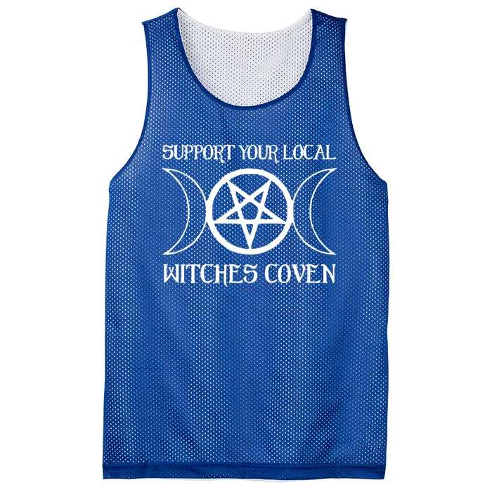 Support Your Local Witches Coven Witchcraft Funny Cute Gift Mesh Reversible Basketball Jersey Tank