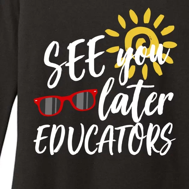 See You Later Educators Schools Out Teacher Womens CVC Long Sleeve Shirt