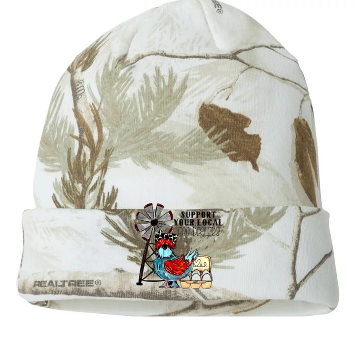 Support Your Local Egg Dealers Kati - 12in Camo Beanie