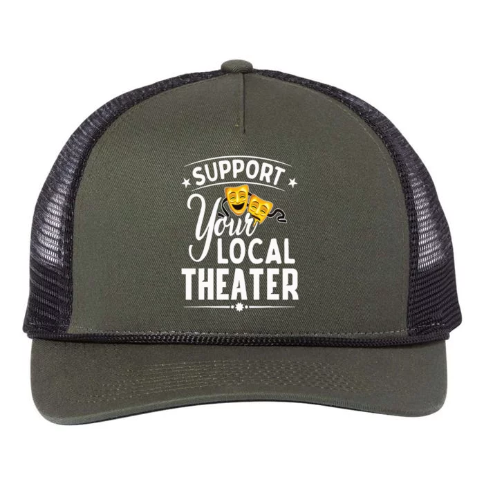 Support Your Local Theater  Musical Theater Director Retro Rope Trucker Hat Cap