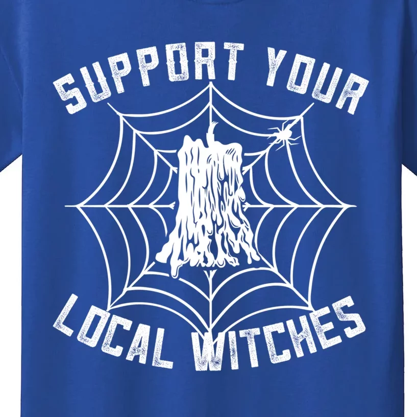 Support Your Local Witches Funny Witchy Halloween Gift Kids T-Shirt