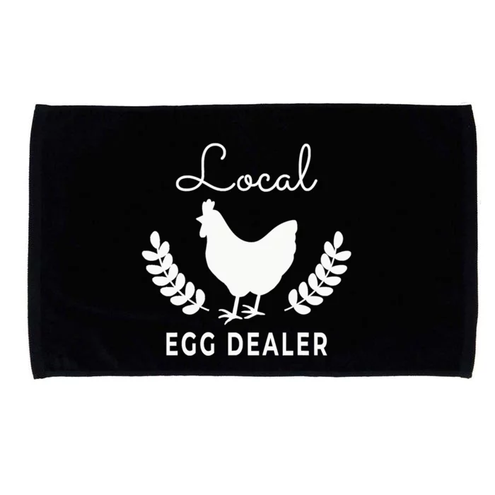 Support Your Local Egg Dealer Funny Chicken Microfiber Hand Towel