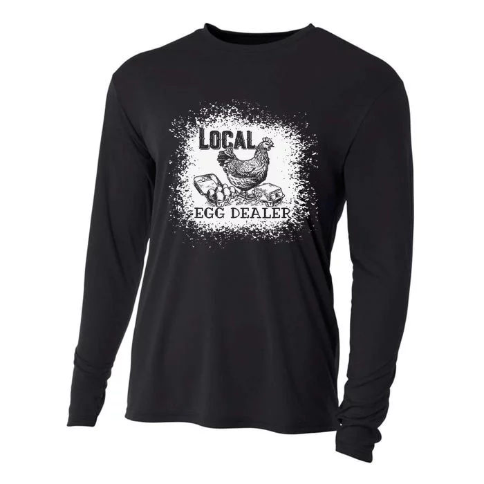 Support Your Local Egg Dealers Chicken Lovers Farm Farmers Cooling Performance Long Sleeve Crew