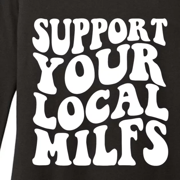 Support Your Local Milfs Womens CVC Long Sleeve Shirt