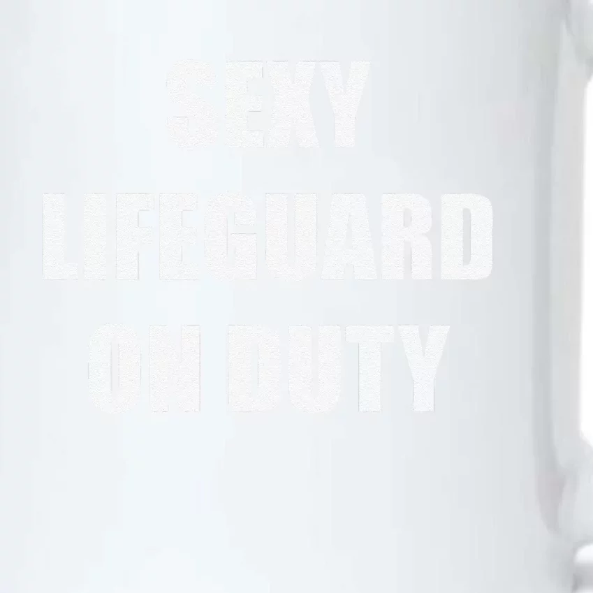 Save Yourself Lifeguard Swimming Pool Guard Off Duty Black Color Changing Mug