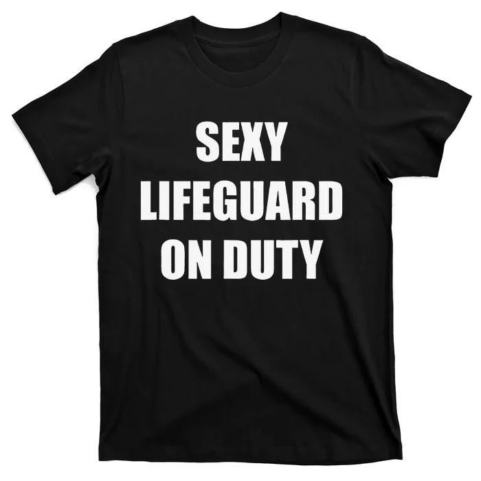 Save Yourself Lifeguard Swimming Pool Guard Off Duty T-Shirt