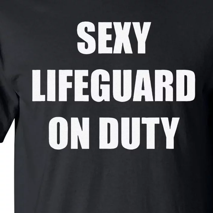 Save Yourself Lifeguard Swimming Pool Guard Off Duty Tall T-Shirt