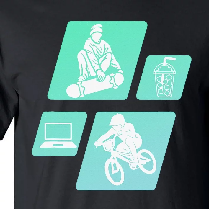 Show your love for BMX Coffee SkateBoarding and Laptops Tall T-Shirt