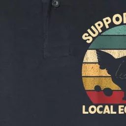 Support Your Local Egg Dealer Farmer Chicken Egg Lover Softstyle Adult Sport Polo