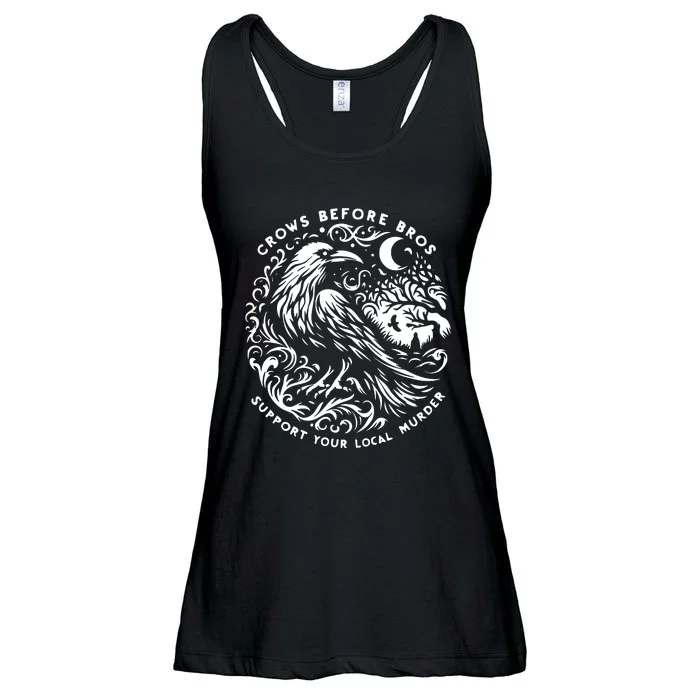 Support Your Local Murder Crows Before Bros Funny Ladies Essential Flowy Tank