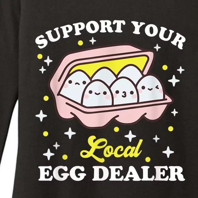 Support Your Local Egg Dealer, Farm Fresh eggs Funny farm Womens CVC Long Sleeve Shirt