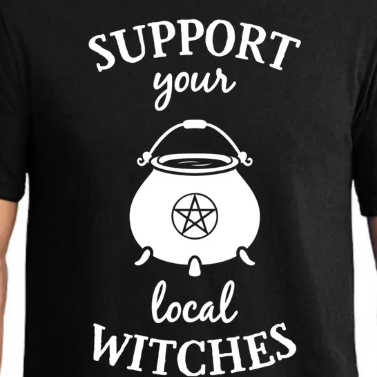 Support Your Local Witches Gift Coven Wicca Party Pajama Set