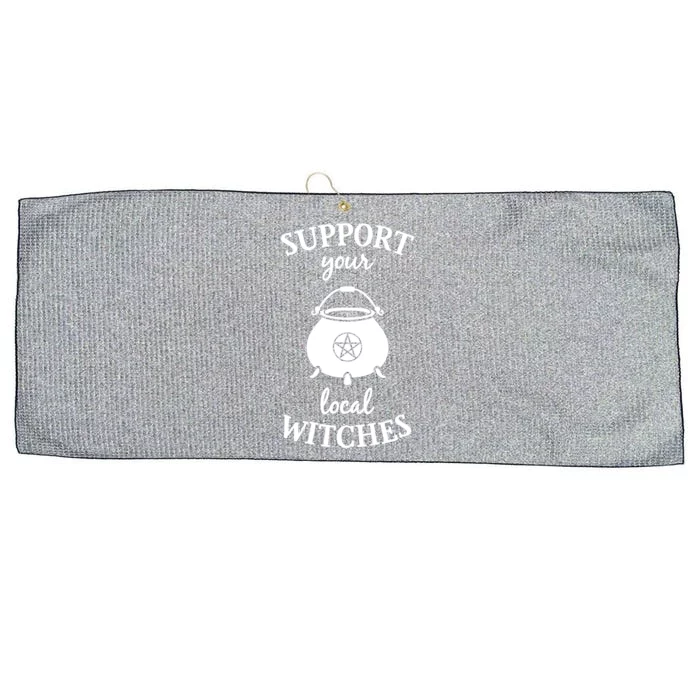 Support Your Local Witches Gift Coven Wicca Party Large Microfiber Waffle Golf Towel