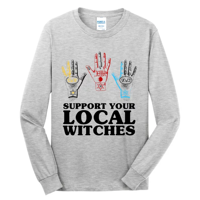 Support Your Local Witches (With Hand Illustration) Gift Tall Long Sleeve T-Shirt