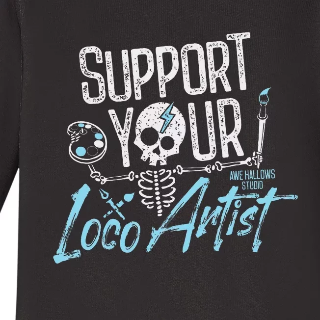 Support Your Loco Artist Creative Design Baby Long Sleeve Bodysuit