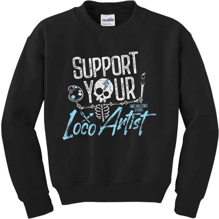 Support Your Loco Artist Creative Design Kids Sweatshirt