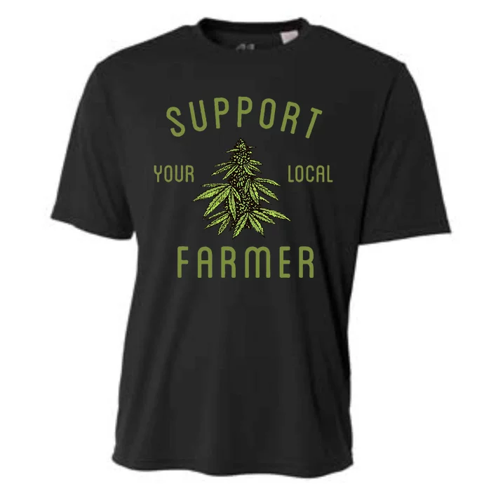 Support Your Local Farmer Cooling Performance Crew T-Shirt