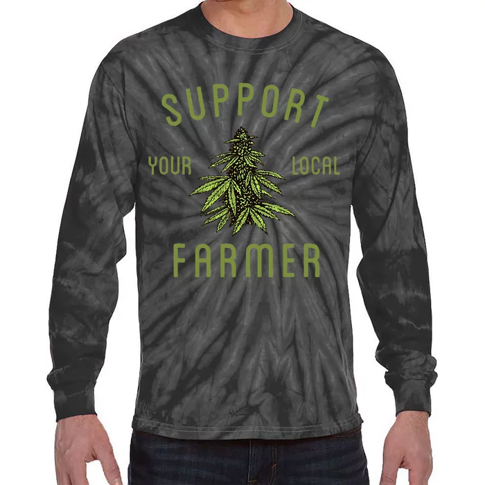 Support Your Local Farmer Tie-Dye Long Sleeve Shirt