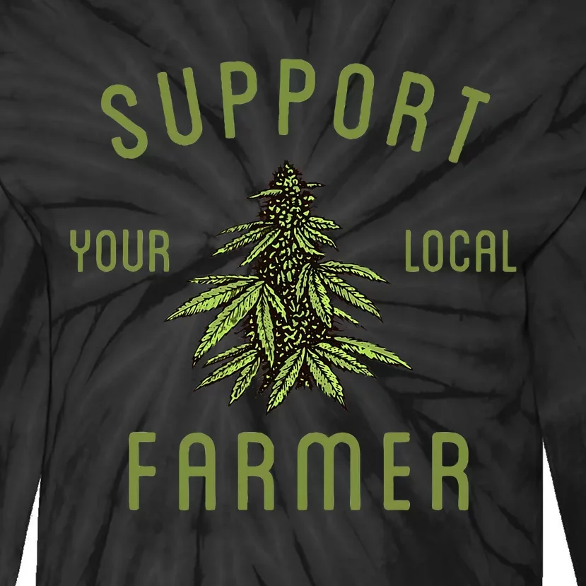 Support Your Local Farmer Tie-Dye Long Sleeve Shirt