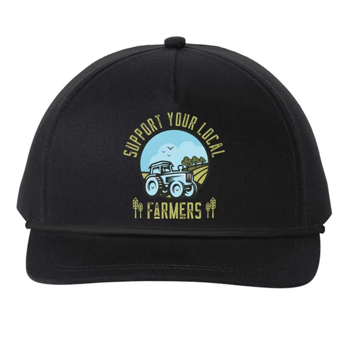 Support Your Local Farmers Snapback Five-Panel Rope Hat