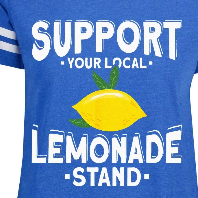 Support Your Local Lemonade Stand Enza Ladies Jersey Football T-Shirt