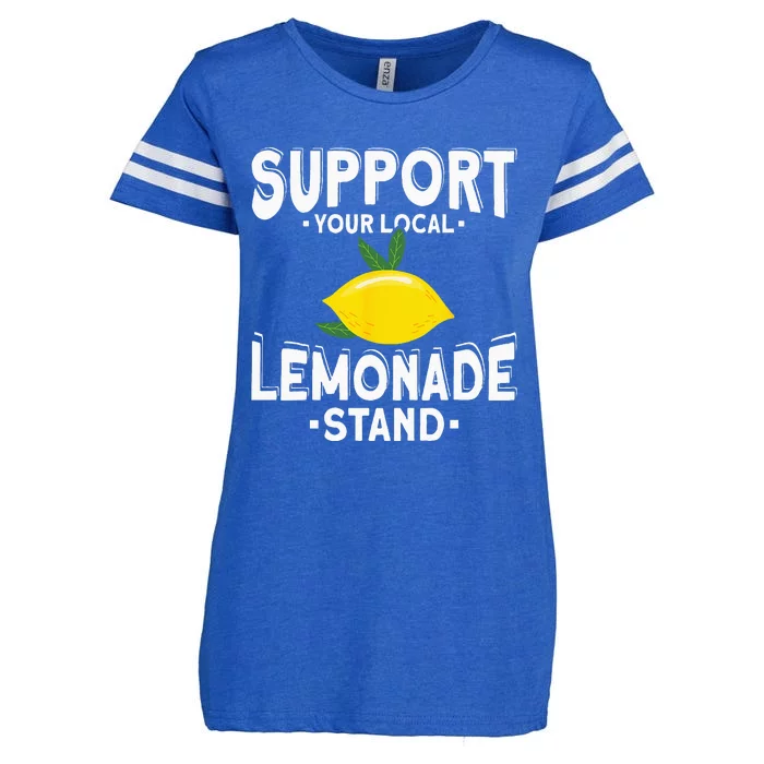 Support Your Local Lemonade Stand Enza Ladies Jersey Football T-Shirt