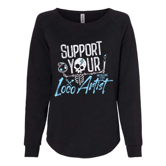 Support Your Loco Artist Womens California Wash Sweatshirt