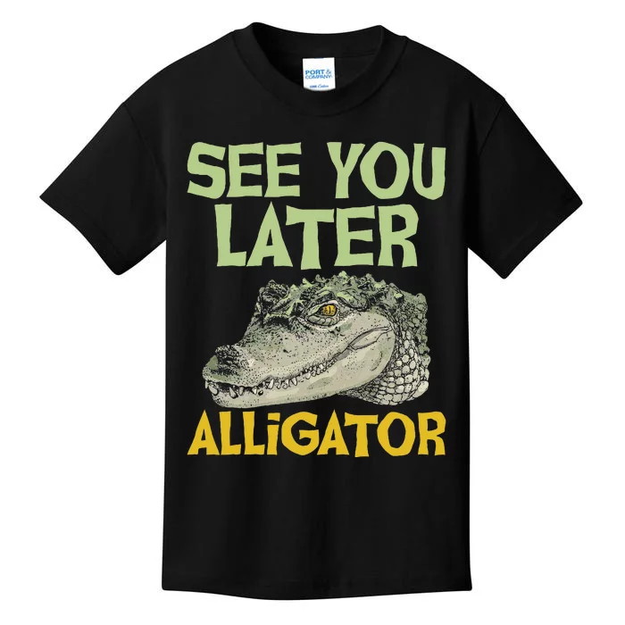 See You Later Alligator Gator Crocodile Zoo Animal Lover Kids T-Shirt