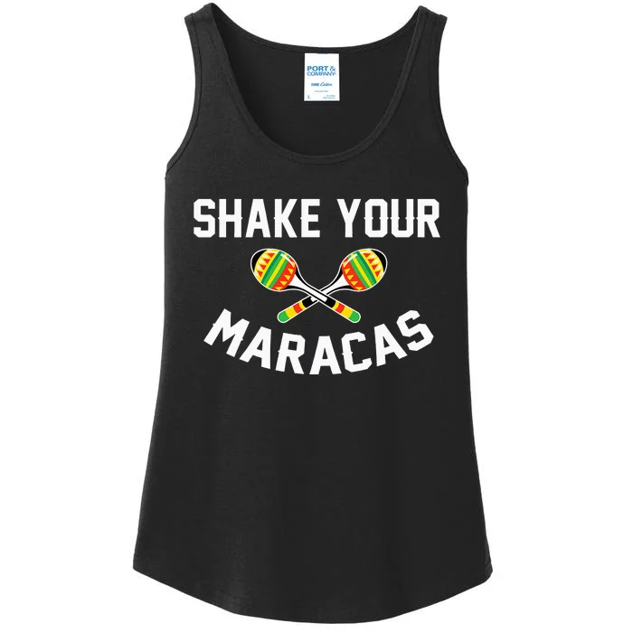 Shake Your Maracas funny Cinco De Mayo Party Ladies Essential Tank