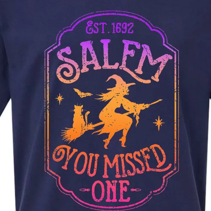 Salem You Missed One Halloween Feminist Witch Trials Sueded Cloud Jersey T-Shirt