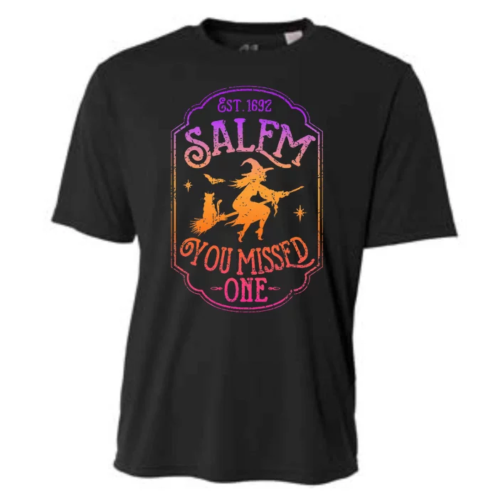 Salem You Missed One Halloween Feminist Witch Trials Cooling Performance Crew T-Shirt