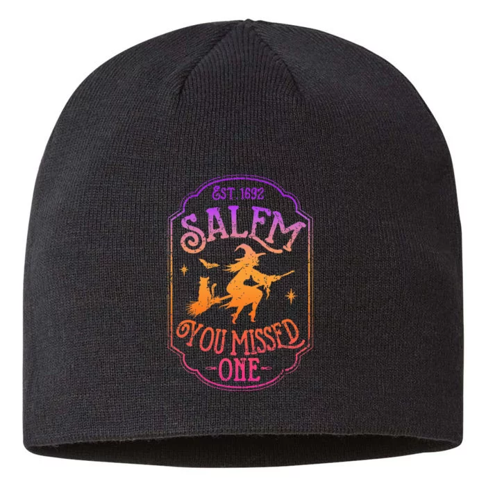 Salem You Missed One Halloween Feminist Witch Trials 8 1/2in Sustainable Knit Beanie