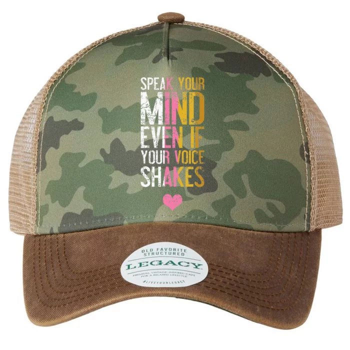 Speak Your Mind Even If Your Voice Shakes Rbg Legacy Tie Dye Trucker Hat