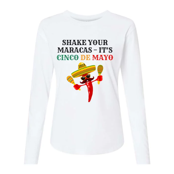 Shake Your Maracas ItS Cinco De Mayo Womens Cotton Relaxed Long Sleeve T-Shirt