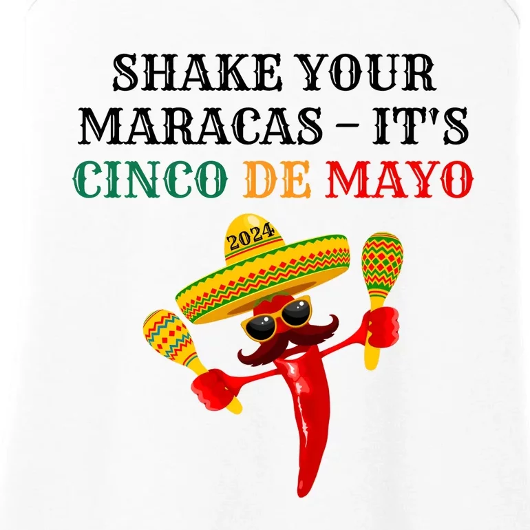 Shake Your Maracas ItS Cinco De Mayo Ladies Essential Tank