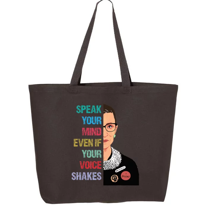 Speak Your Mind Even If Your Voice Shakes Feminist 25L Jumbo Tote