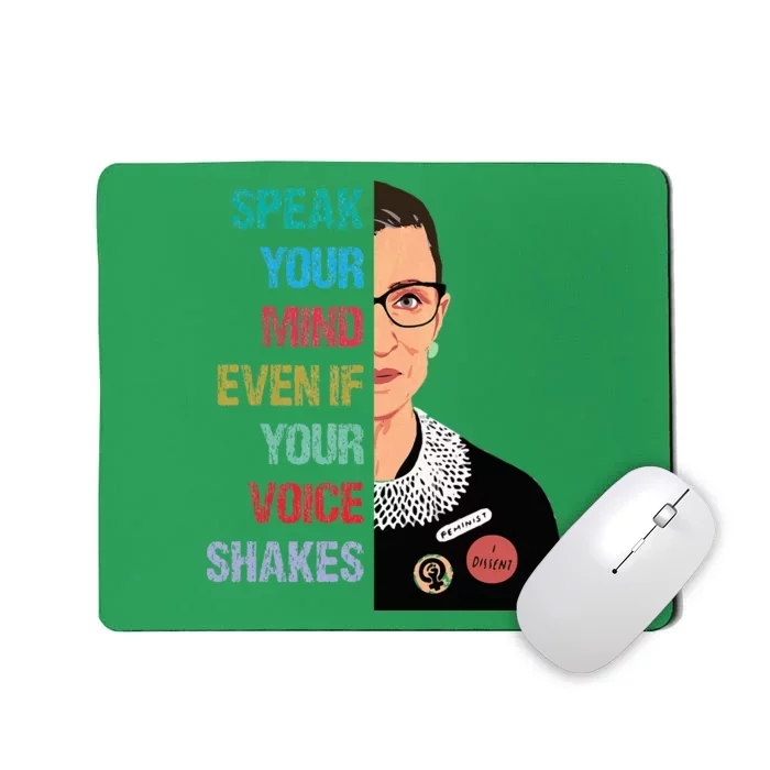 Speak Your Mind Even If Your Voice Shakes Feminist Mousepad