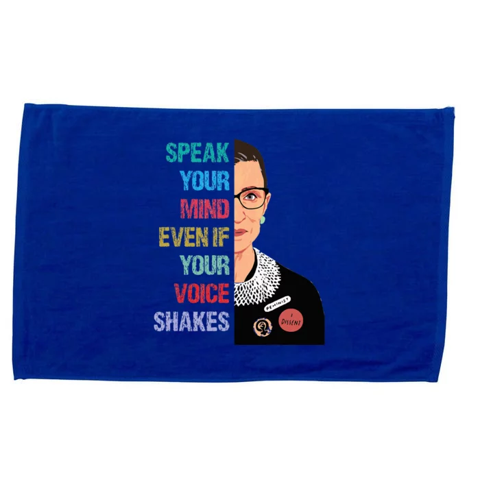 Speak Your Mind Even If Your Voice Shakes Feminist Microfiber Hand Towel