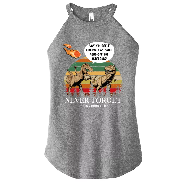 Save Yourself Mammal We Will Fend Off The Asteroids Gift Women’s Perfect Tri Rocker Tank