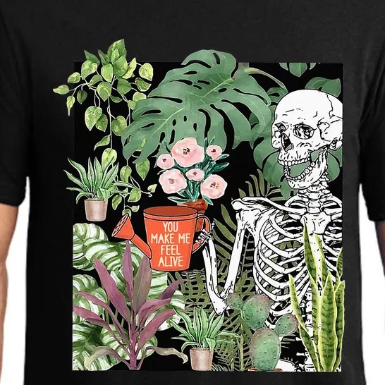 Skeleton You Make Me Feel Alive Funny Plant Pajama Set