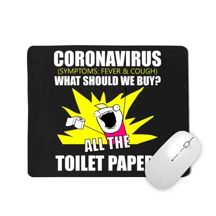 Symptoms Cough Fever Buy All The Toilet Paper Coronapocalypse Mousepad