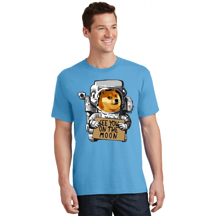 See You On The Moon Dogecoin Doge Holder Crypto Currency Meme T-Shirt